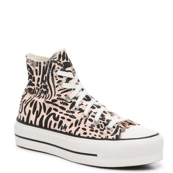 zebra print converse high top platform